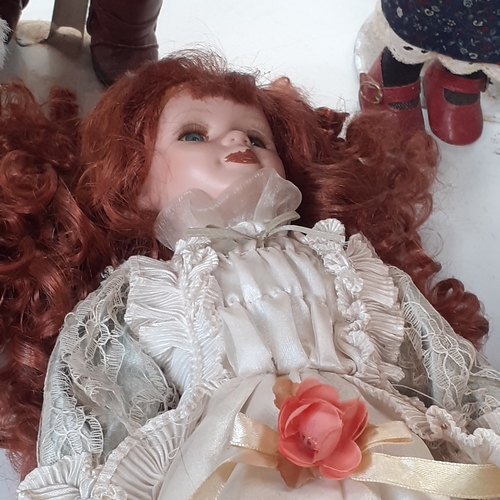 26 - Old porcelain dolls x 4. Need a clean up due to storage, however,  there is no damage to the dolls t... 