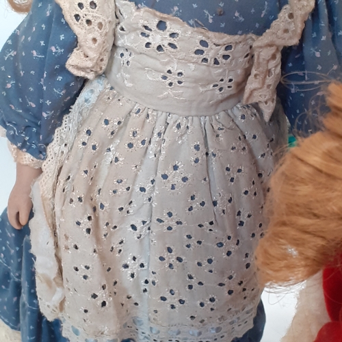 26 - Old porcelain dolls x 4. Need a clean up due to storage, however,  there is no damage to the dolls t... 