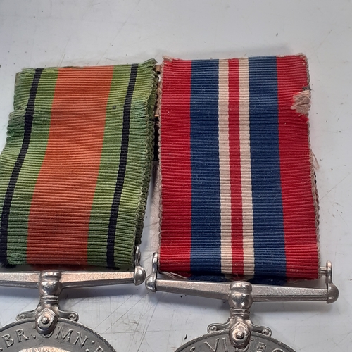 32 - 2 medals. The Defence medal and the 1939 to 1945 war medal. On ribbons. Medals require a polish and ... 