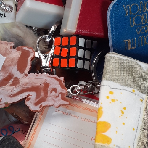 35 - A massive joblot of collectable keyring. Vintage and modern.  Literally hundreds