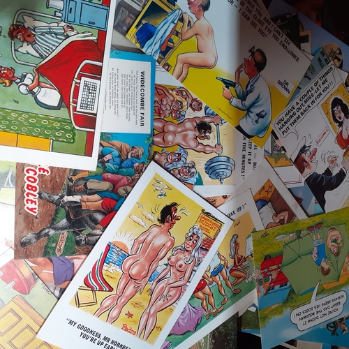 37 - Large quantity of postcards. Some may cause offence! Lots of good British vintage places/comedy. Maj... 