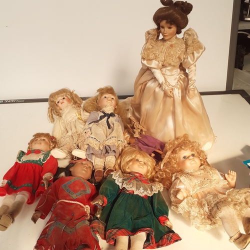 41 - Quantity of old China dolls. Unfortunately very dusty and dirty from storage so need loving. No dama... 