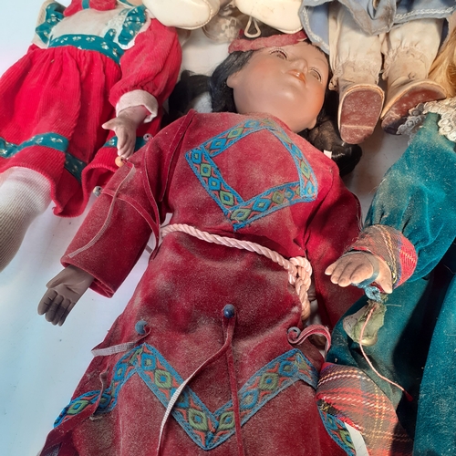 41 - Quantity of old China dolls. Unfortunately very dusty and dirty from storage so need loving. No dama... 