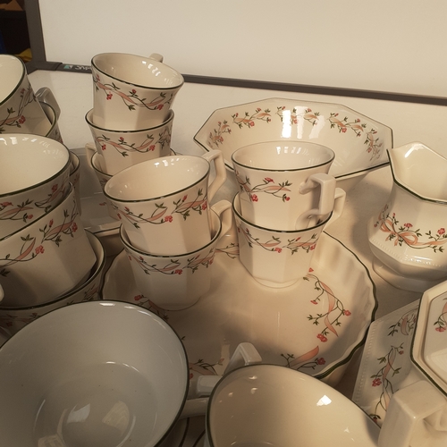 40 - Good quantity of Johnson Bros. Eternal Beau dinner service. More than 24 pieces including butter dis... 