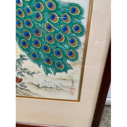 266 - Wel Tseng Yang signed oriental silk picture