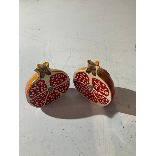 88 - Pomegranate themed cruet set