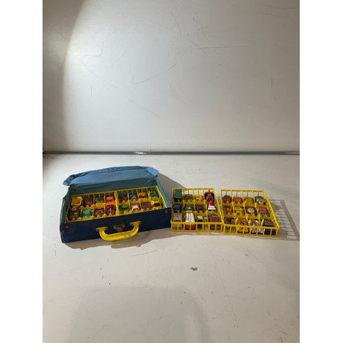 110 - Matchbox case with a selection of diecast vehicles to include Lesney matchbox etc