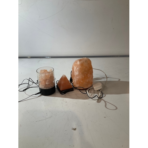 146 - 3 Himalayan Natural Salt Lamps