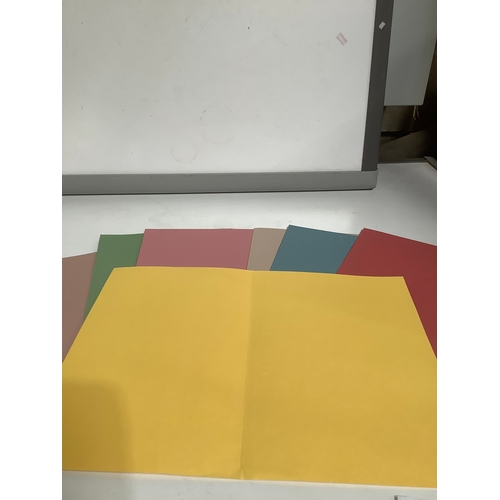 320 - 290 various colours brand new A4 folders with paper fasteners