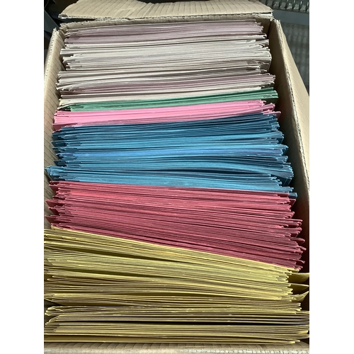 320 - 290 various colours brand new A4 folders with paper fasteners