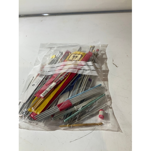 226 - Large selection of knitting needles including crochet hooks etc