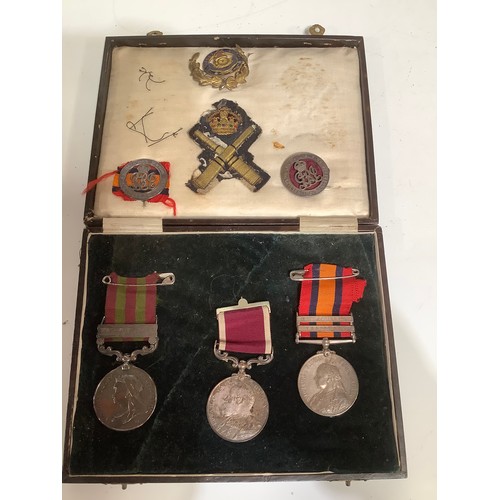 90 - War medals to include - Punjab frontier 1897-98 (4876 PTE A Jarrett -  1st Bn The Buffs), Edward VII... 