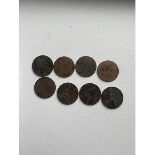 47 - 8x pre 1900 two pence coins inc 1863, 1879, 1879 & 1899