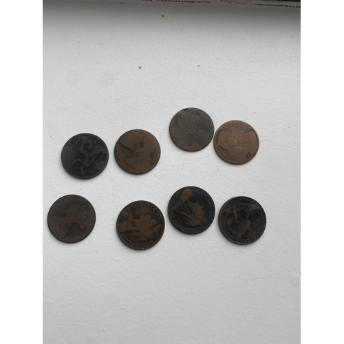 47 - 8x pre 1900 two pence coins inc 1863, 1879, 1879 & 1899