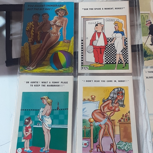 75A - 24 humorous collectible postcards mostly from the 50s and 70s. Written on with franked stamps showin... 