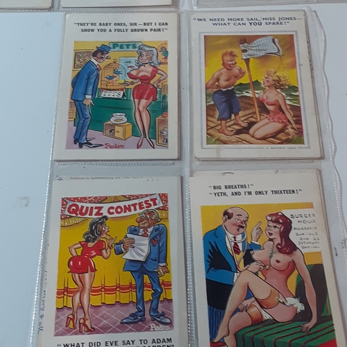 75A - 24 humorous collectible postcards mostly from the 50s and 70s. Written on with franked stamps showin... 