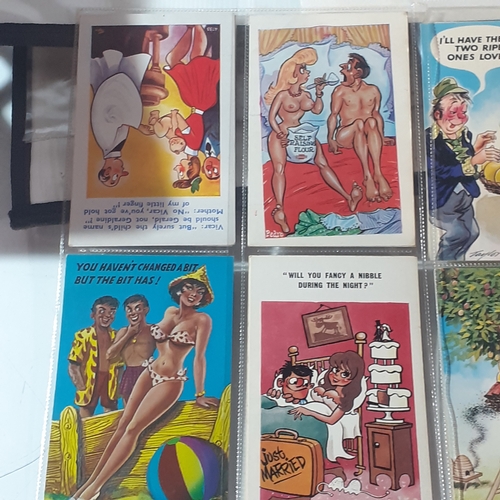 75A - 24 humorous collectible postcards mostly from the 50s and 70s. Written on with franked stamps showin... 