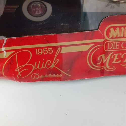 3 - Diecast Mira E/1:18 1955 Buick Century. Has not been removed from box but box is dusty and damaged f... 