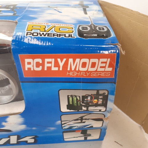 39 - Remote control Electric power radio control helicopter. Super speed. All complete but untested due t... 