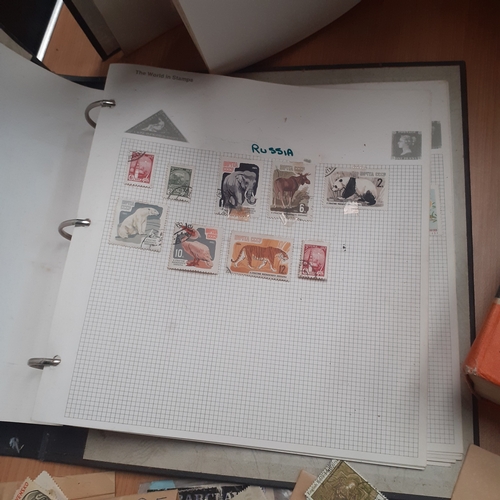 37 - A large quantity of stamps. World stamps. First day covers in very good condition, lots of loose sta... 