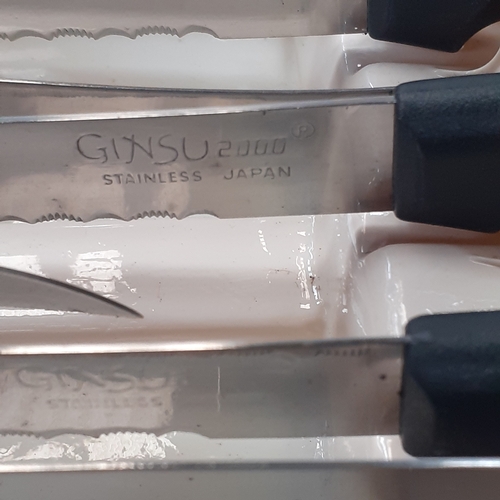 41 - Ginsu 10 piece Gourmet Cutlery set. Good quality, original boxed kitchen knives. Good condition