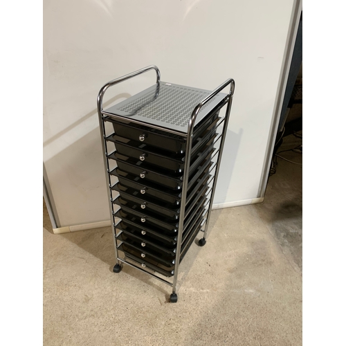 270 - 10 drawer portable storage trolley