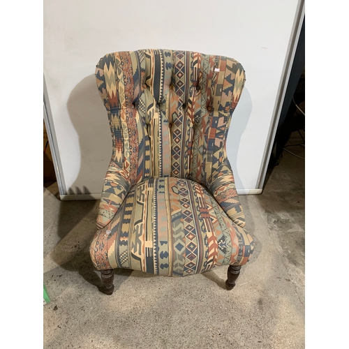 351 - Funky patterned occasional chair