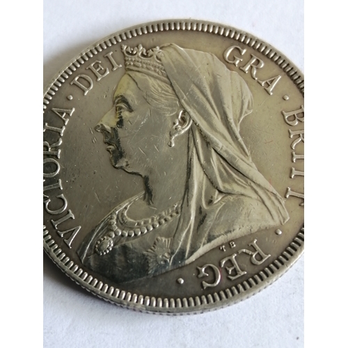 38A - 1893 Victorian halfcrown in extremely fine condition