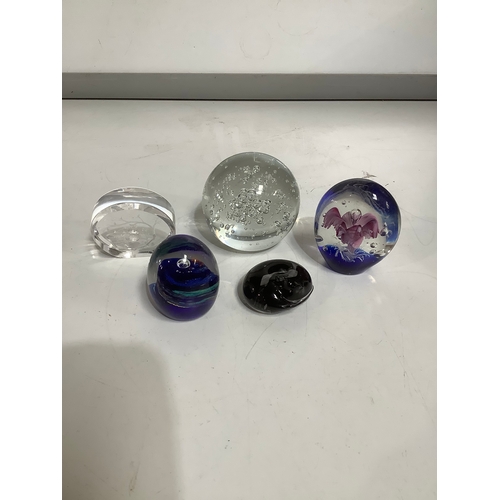 319 - Collection of glass paper weights