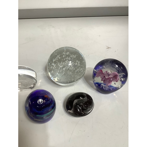 319 - Collection of glass paper weights