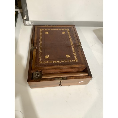 83 - Victorian walnut writing box