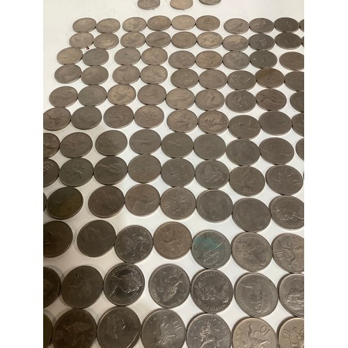 84 - 123 old 10p coins - thicker style 10p