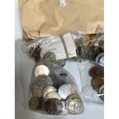 90 - Large quantity of  foreign coins to inc notes