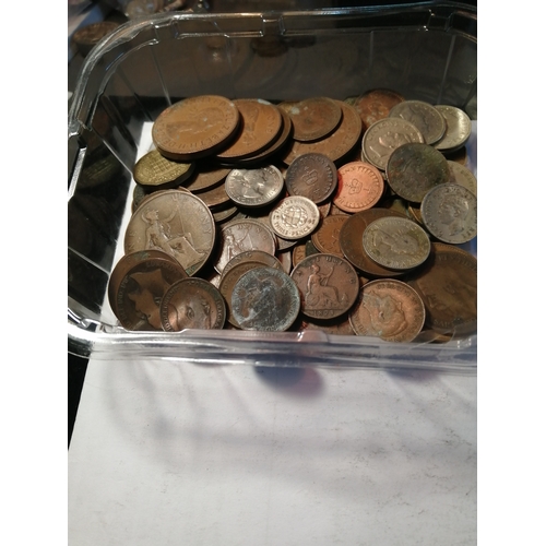 21A - Tub of mixed English coinage