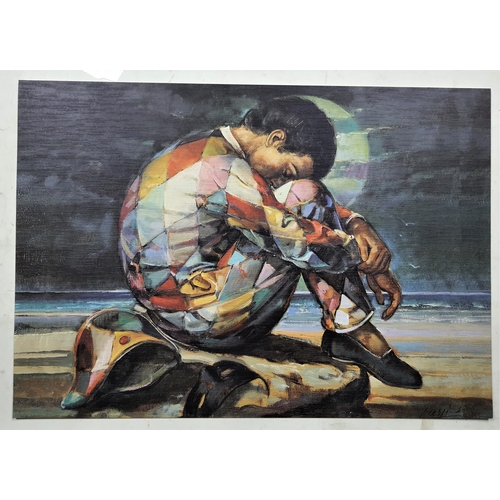 120A - 3 colour prints. “Columbine”, Harlequin, small harlequin. Size large: 35 cm x 50 cm. Size small: 35 ... 