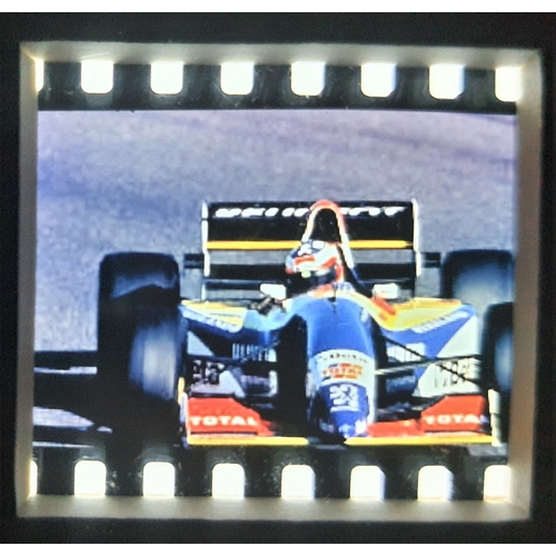 103A - Original film cells from Rubens Barrichello driving the Jordan Estoril F1 Testing. Framed and glazed... 