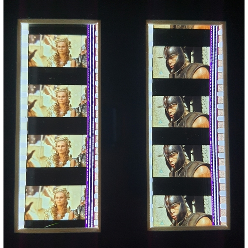 104A - Framed and glazed original film cells from the movie “Troy” starring Brad Pitt, Orlando Bloom, Eric ... 