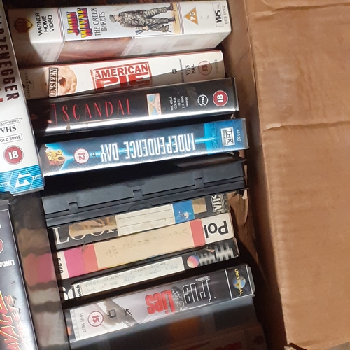 20 - A number of VCR cassettes including popular vintage films and some blank tapes