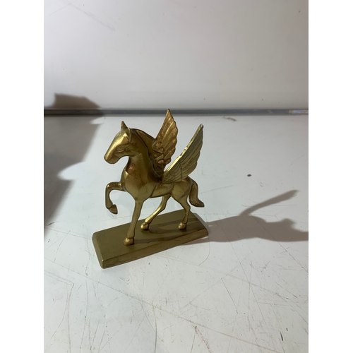 67 - Brass Pegasus figure