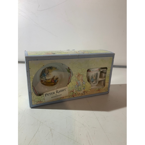 73 - Peter Rabbit mug & bowl Wedgwood set