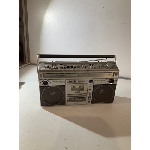 153 - Hitachi, stereo radio cassette recorder. Model TRK – 8290E. Untested