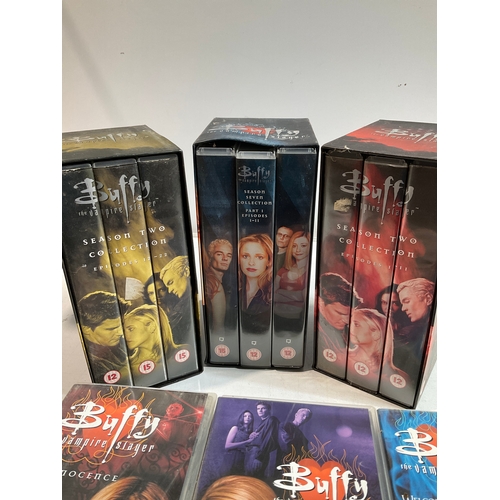 17 - Buffy the vampire slayer VHS tape box sets plus 3 other. Look good condition