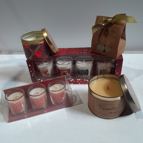 40 - Scented candles. Christmas theme scents. Unused