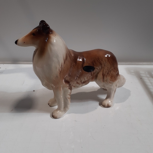 5 - Coopercraft rough collie dog ornament. Approx 8 inches at highest point. No damage