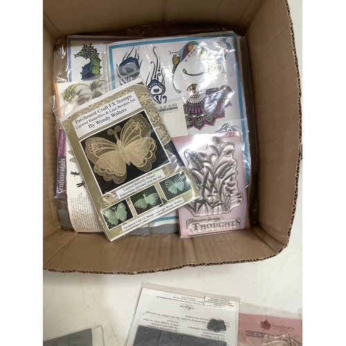 396 - Box of craft stamps