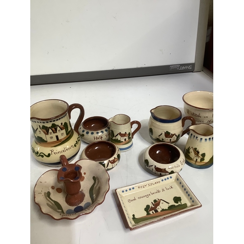 402 - 2 x 6 Torquay pottery ware items