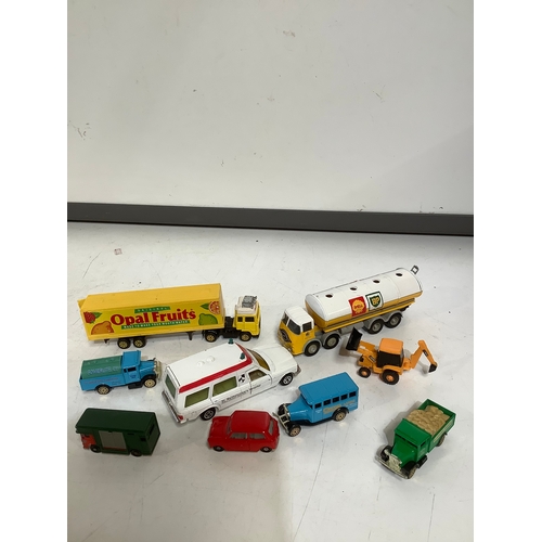 463 - Collection of corgi lorries ambulance mini and others