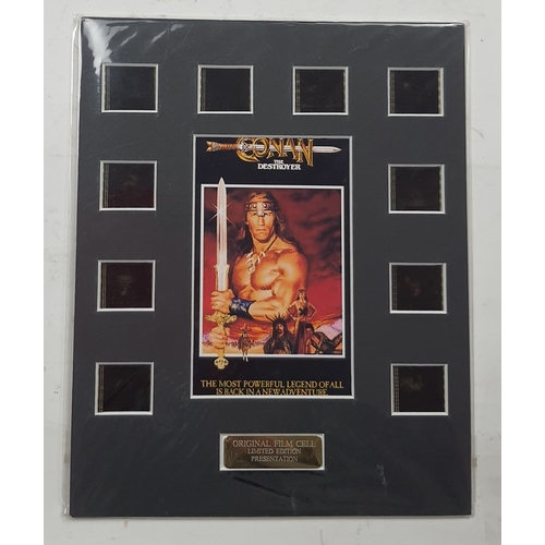 113B - Original film cells from the movie “Conan the Barbarian”. Limited edition presentation print with 10... 