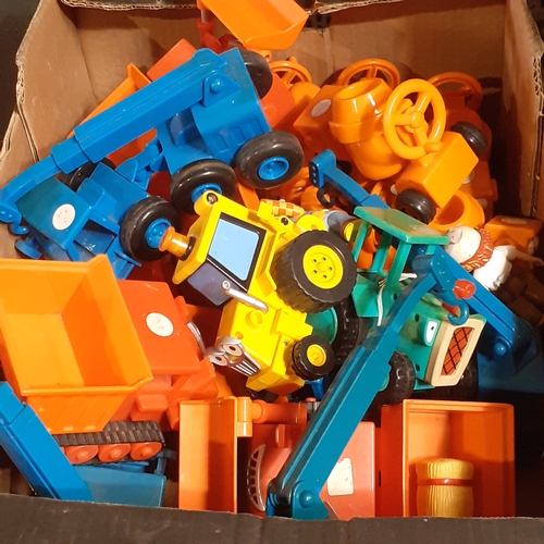 47 - Large quantity of Bob the Builder trucks and vehicles. 2 Bob figures. Includes Lofty, Scoop, Dizzy a... 