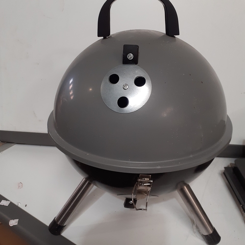 49 - Small portable coal BBQ. Lidded and vented. Good condition